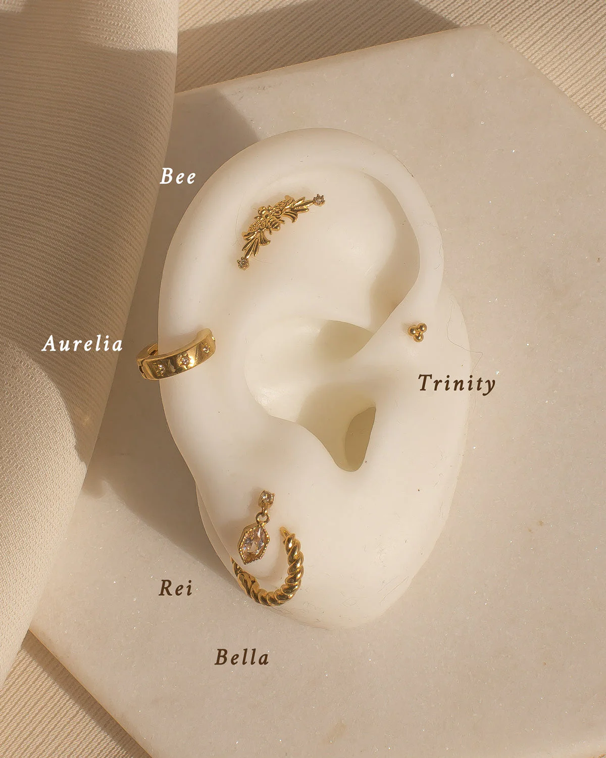 Aurelia Gemstone Huggie Hoops - PRE-ORDER - Image 6